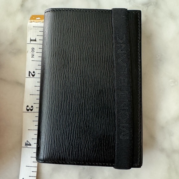 Mont Blanc Wallet and Card Holder 4.4x2.8’ NWOT Black Leather - Picture 12 of 14